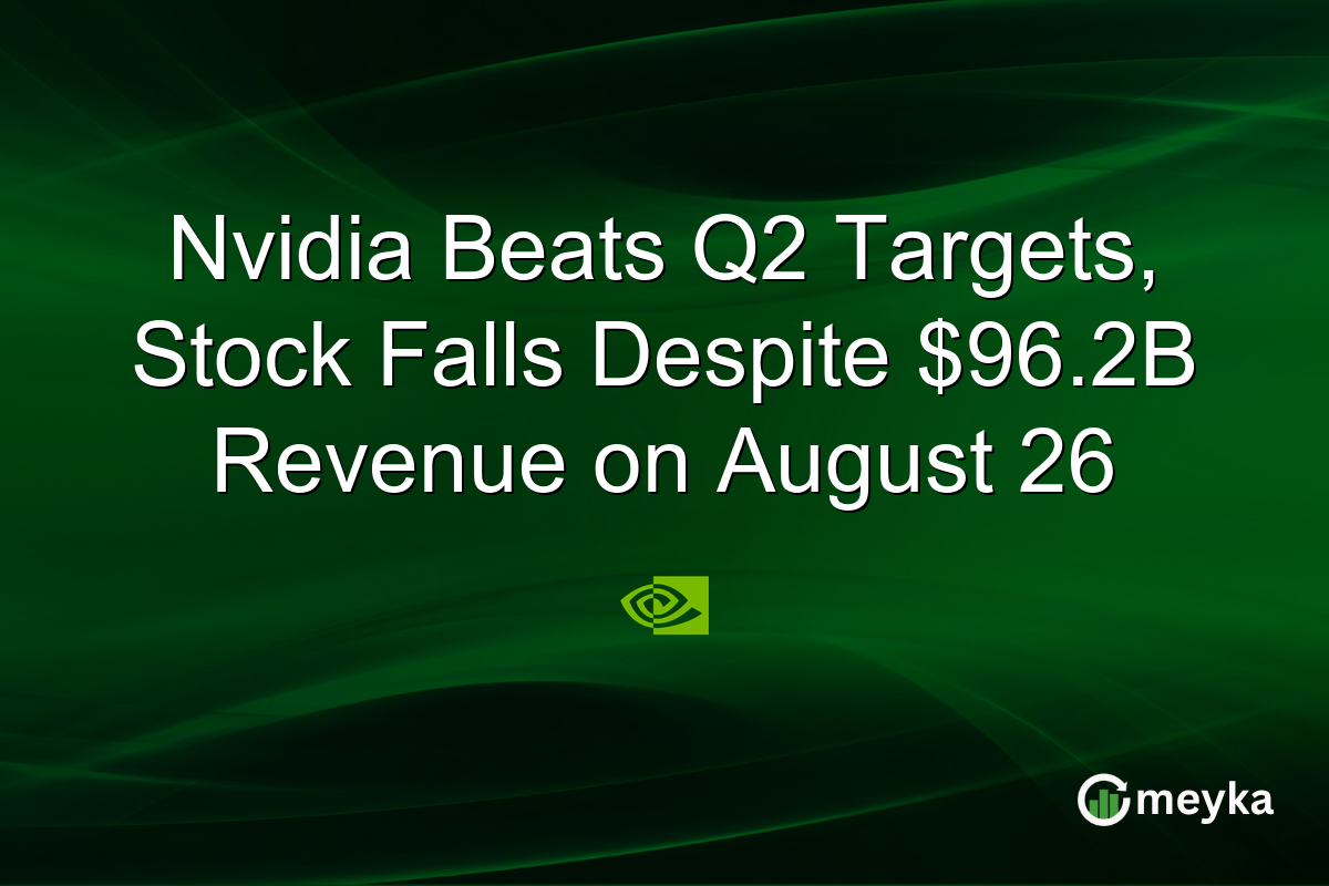 Nvidia Beats Q2 Targets, Stock Falls Despite $96.2B Revenue on August 26