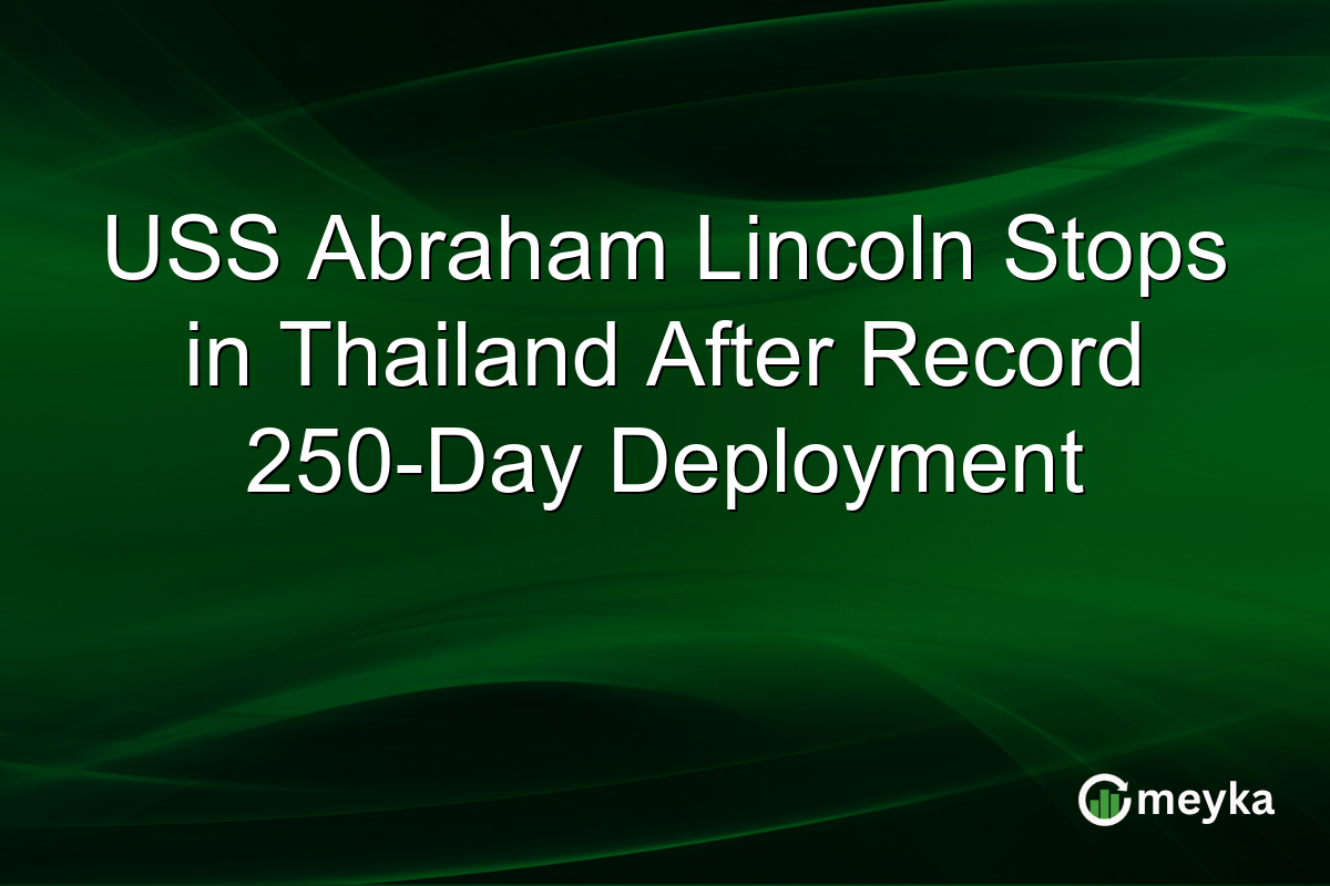 USS Abraham Lincoln Stops in Thailand After Record 250-Day Deployment