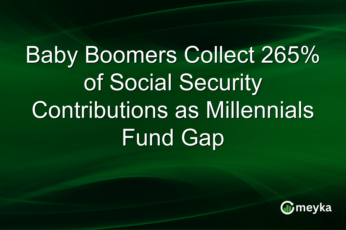 Baby Boomers Collect 265% of Social Security Contributions as Millennials Fund Gap