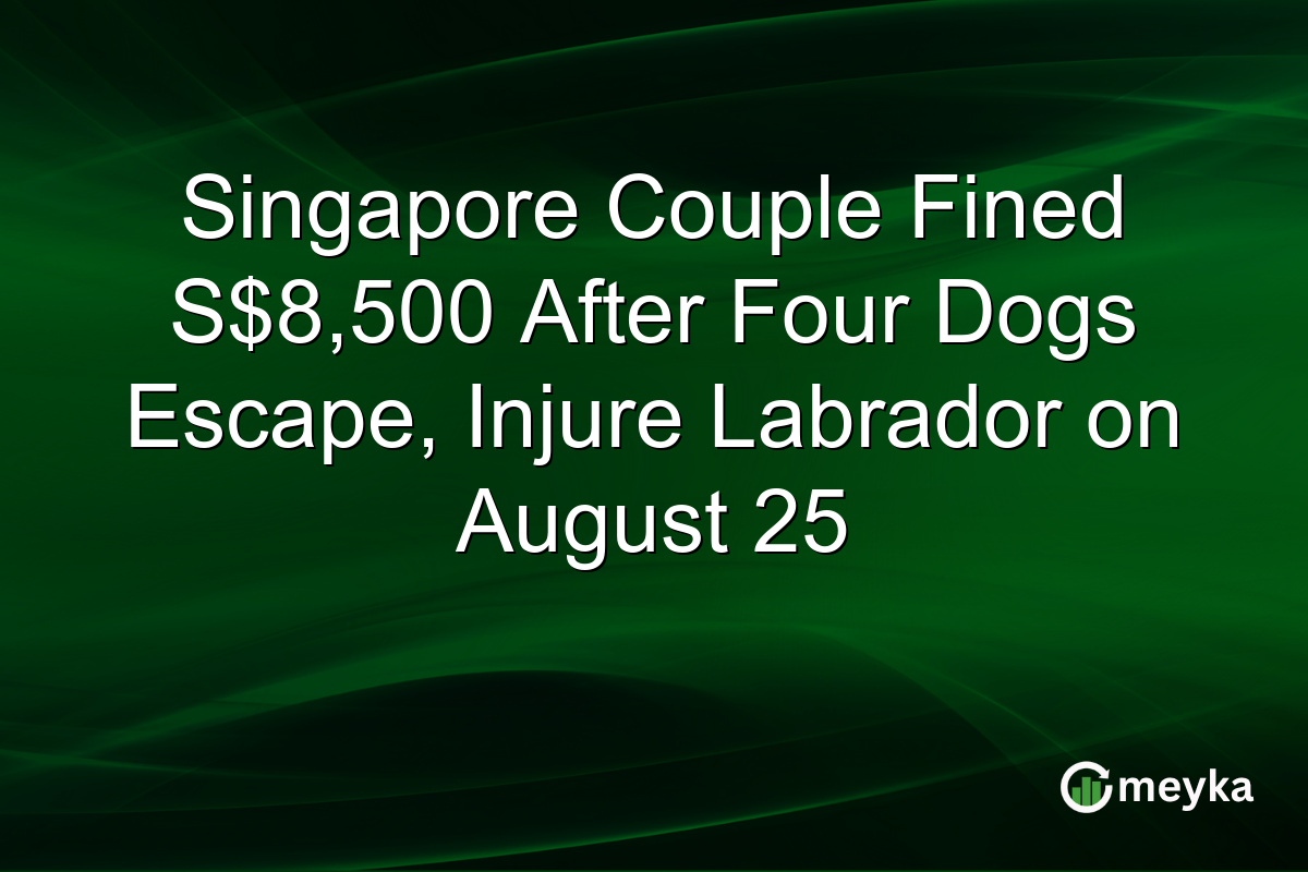 Singapore Couple Fined S$8,500 After Four Dogs Escape, Injure Labrador on August 25