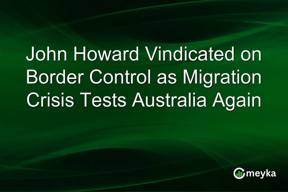 John Howard Vindicated on Border Control as Migration Crisis Tests Australia Again