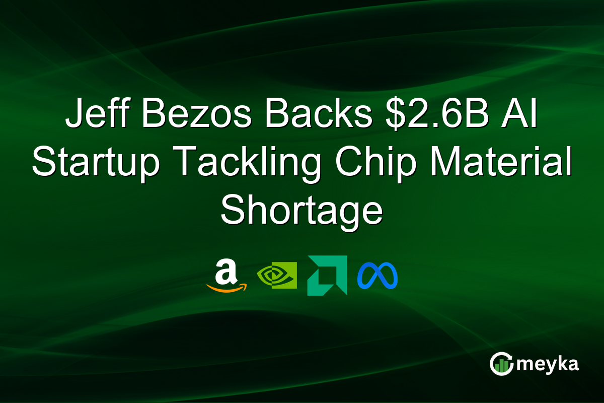 Jeff Bezos Backs $2.6B AI Startup Tackling Chip Material Shortage