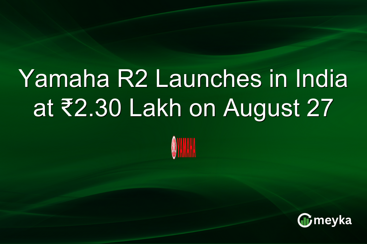 Yamaha R2 Launches in India at ₹2.30 Lakh on August 27