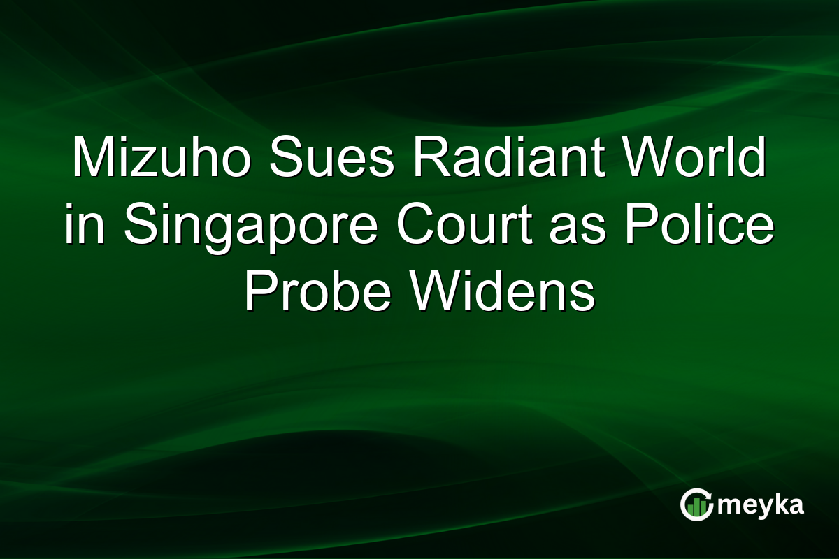 Mizuho Sues Radiant World in Singapore Court as Police Probe Widens