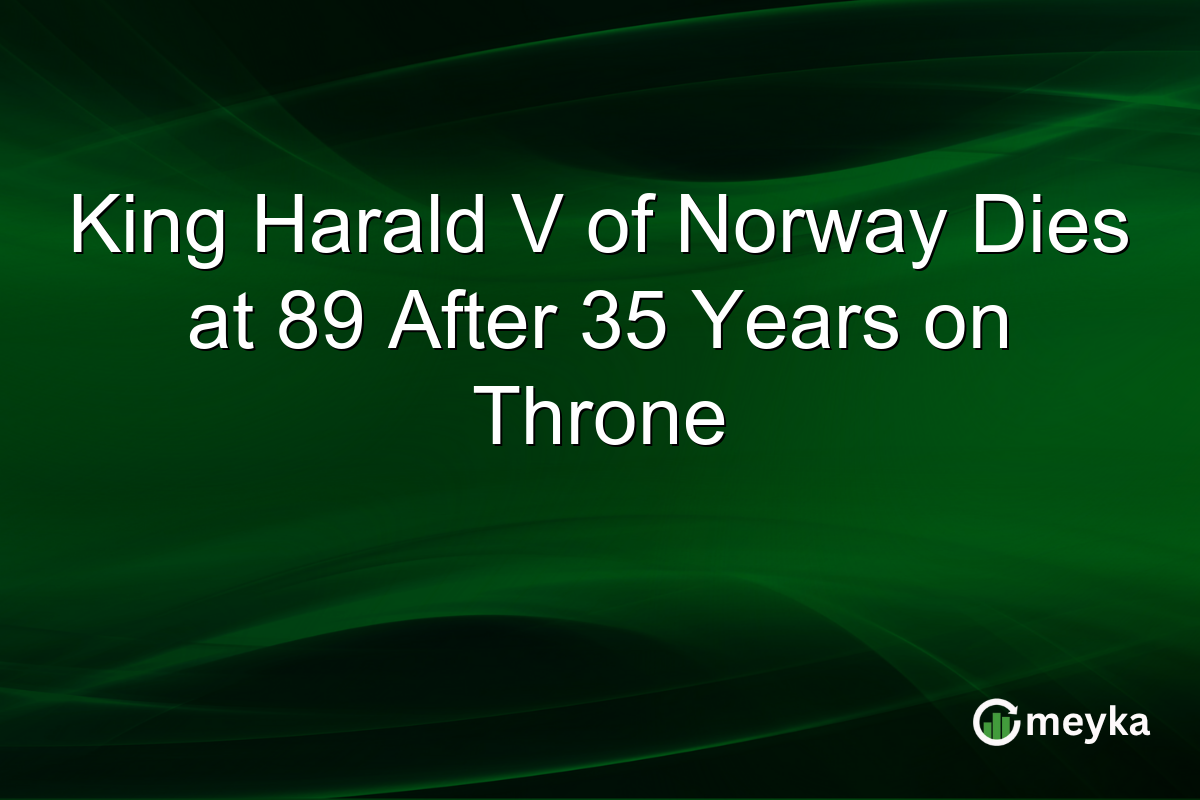 King Harald V of Norway Dies at 89 After 35 Years on Throne