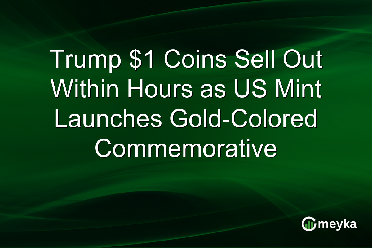 Trump $1 Coins Sell Out Within Hours as US Mint Launches Gold-Colored Commemorative