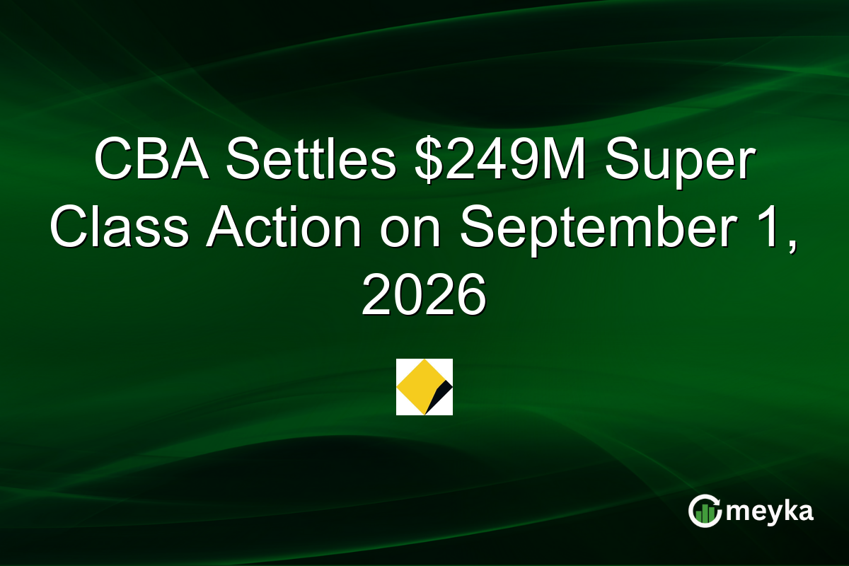 CBA Settles $249M Super Class Action on September 1, 2026