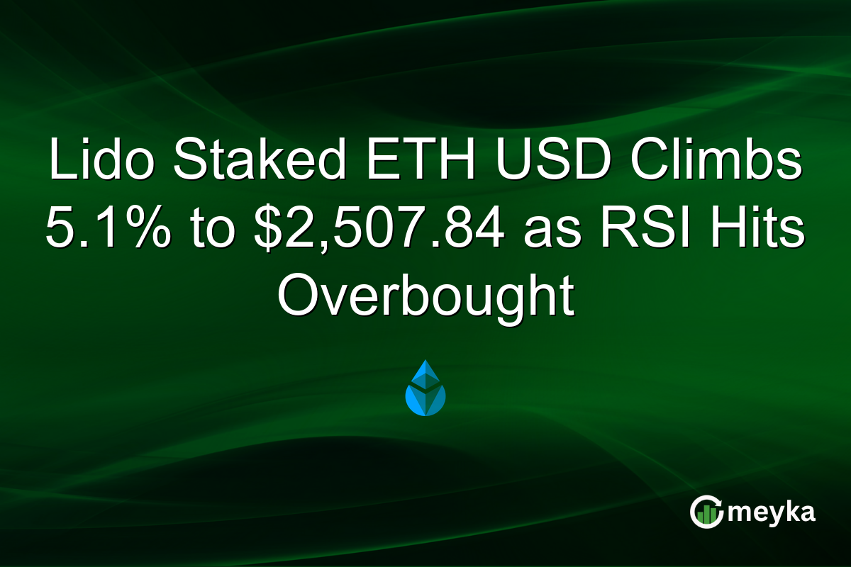 Lido Staked ETH USD Climbs 5.1% to $2,507.84 as RSI Hits Overbought