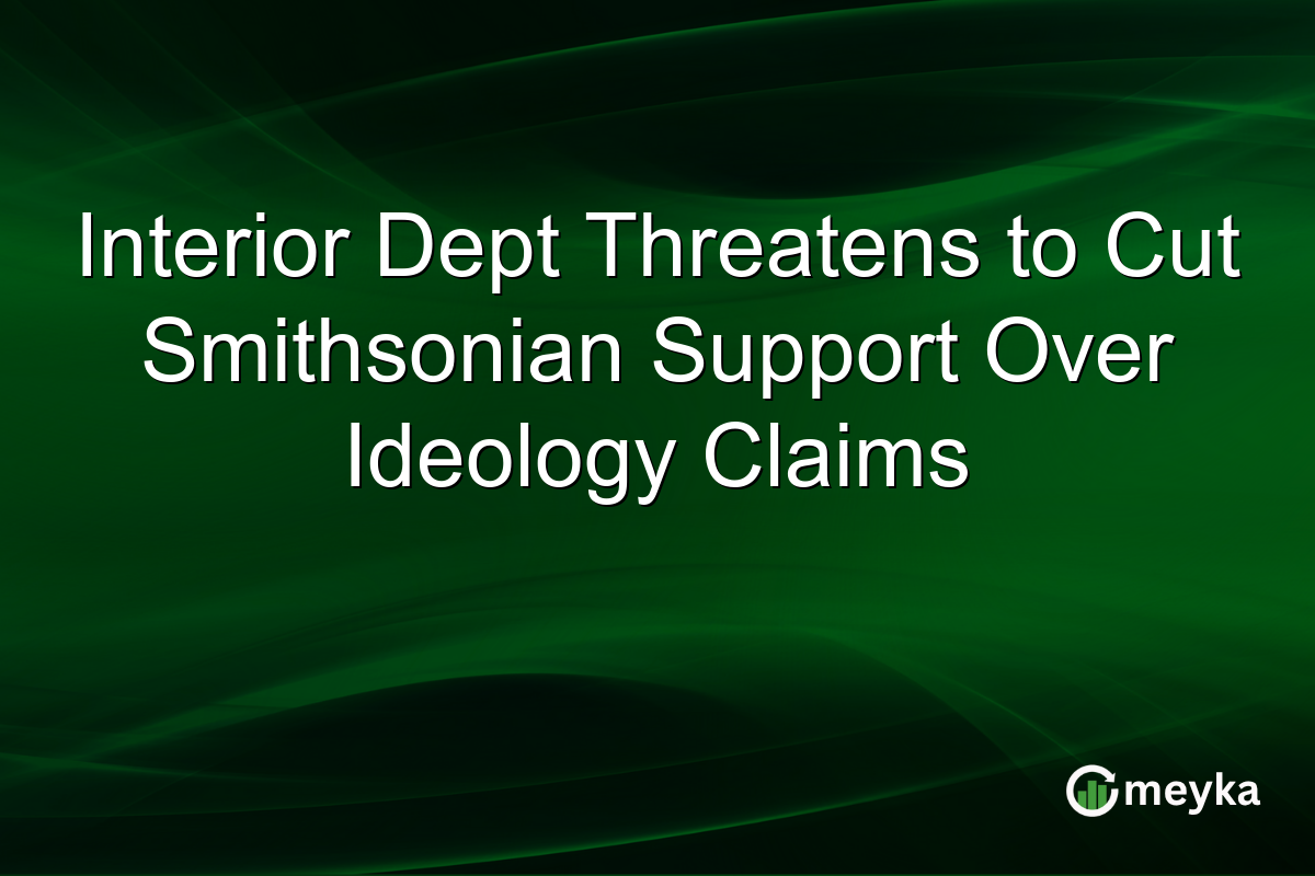Interior Dept Threatens to Cut Smithsonian Support Over Ideology Claims