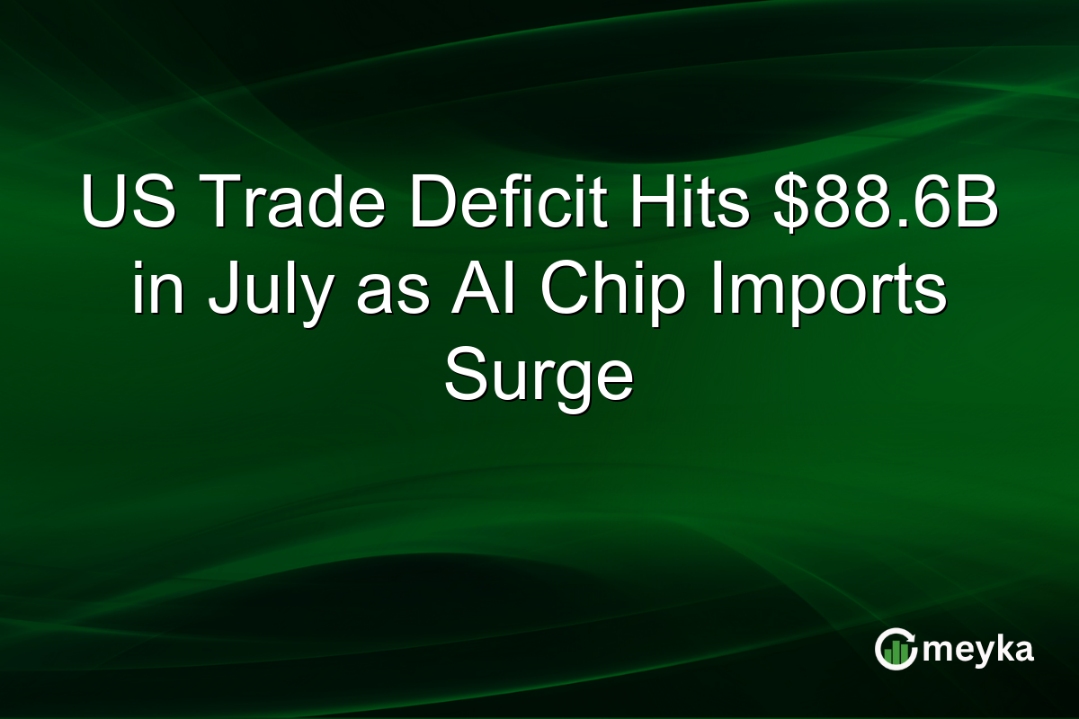 US Trade Deficit Hits $88.6B in July as AI Chip Imports Surge