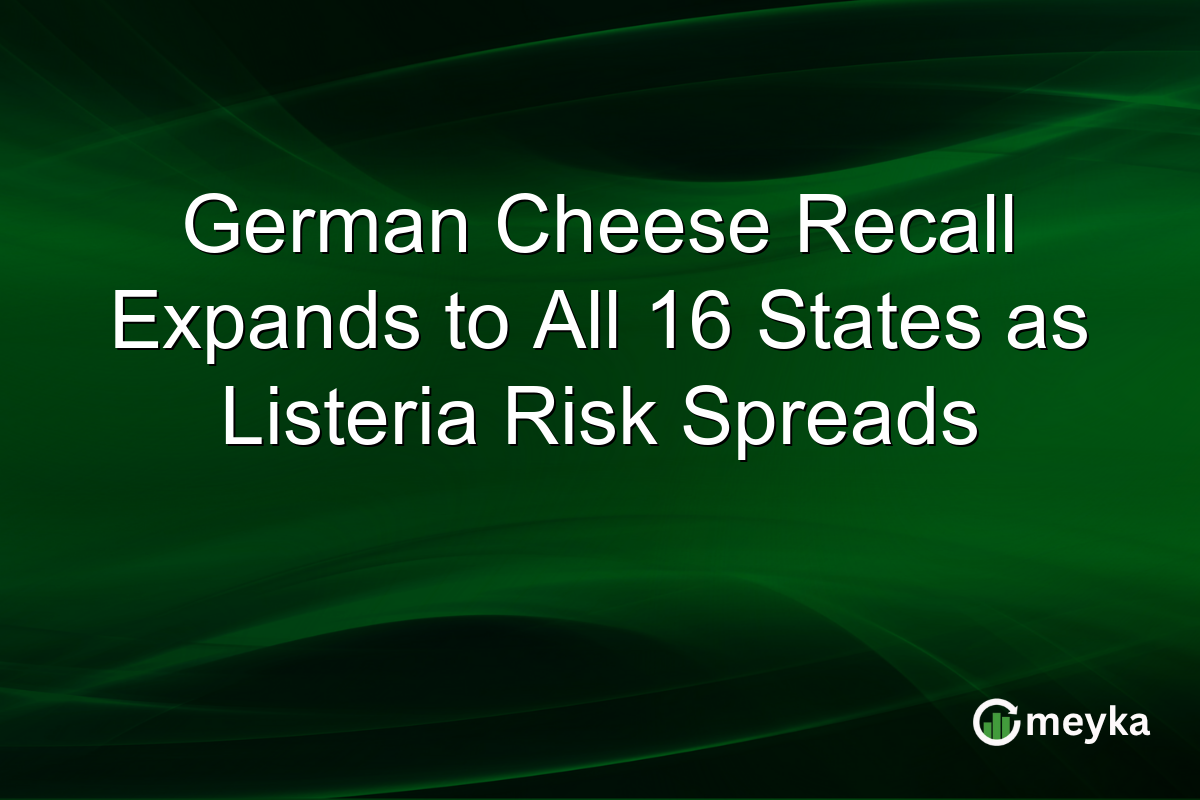 German Cheese Recall Expands to All 16 States as Listeria Risk Spreads