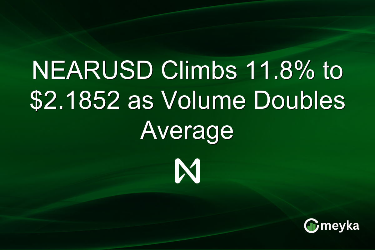 NEARUSD Climbs 11.8% to $2.1852 as Volume Doubles Average