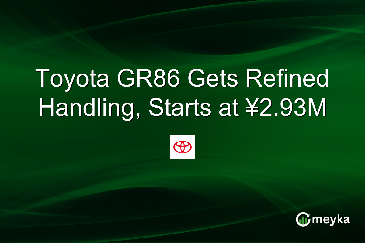 Toyota GR86 Gets Refined Handling, Starts at ¥2.93M