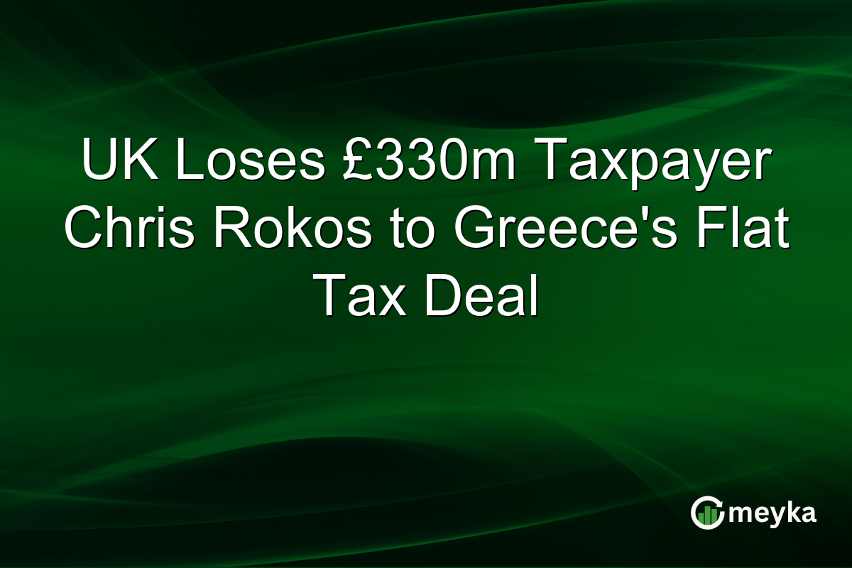 UK Loses £330m Taxpayer Chris Rokos to Greece’s Flat Tax Deal