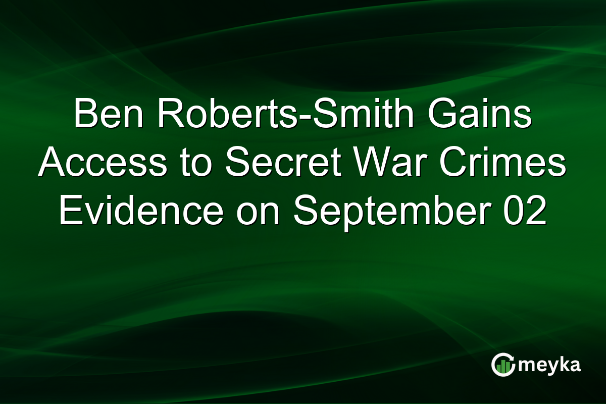 Ben Roberts-Smith Gains Access to Secret War Crimes Evidence on September 02