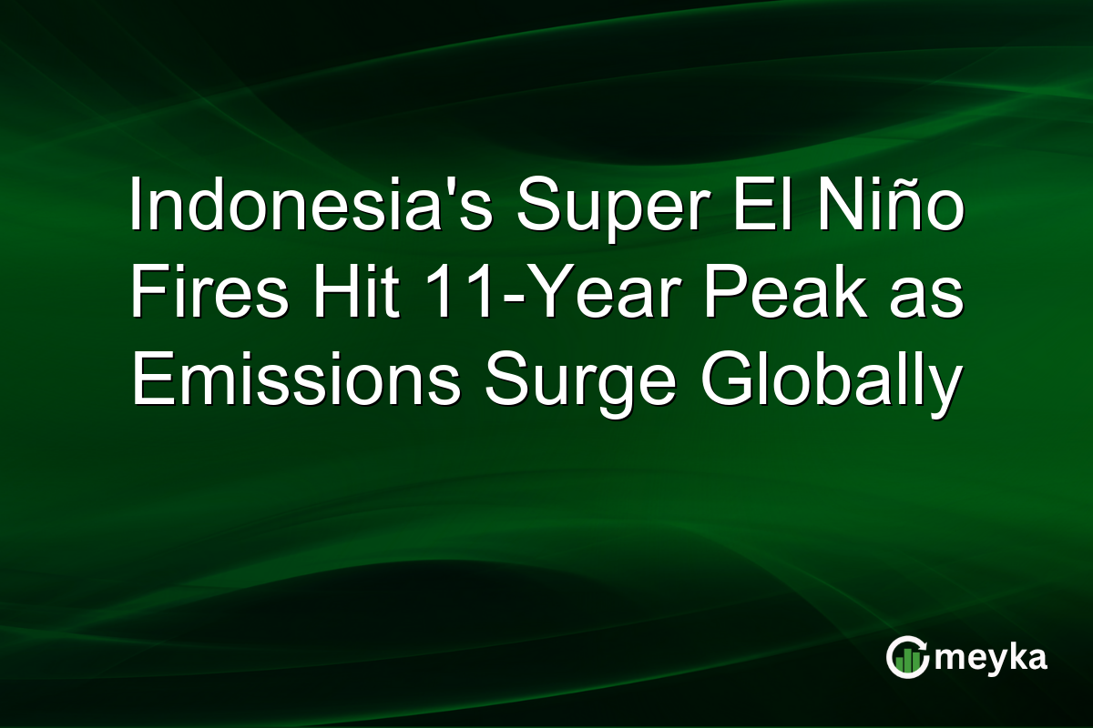 Indonesia’s Super El Niño Fires Hit 11-Year Peak as Emissions Surge Globally