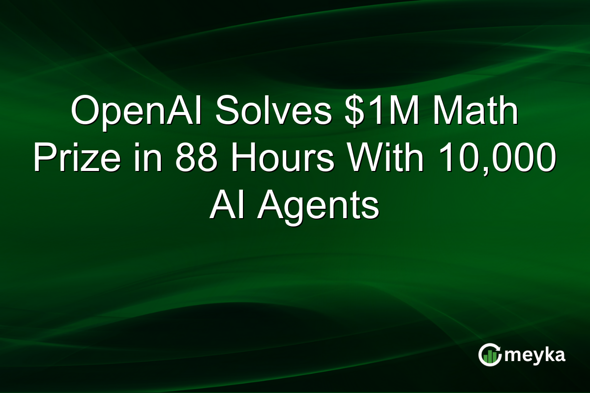 OpenAI Solves $1M Math Prize in 88 Hours With 10,000 AI Agents