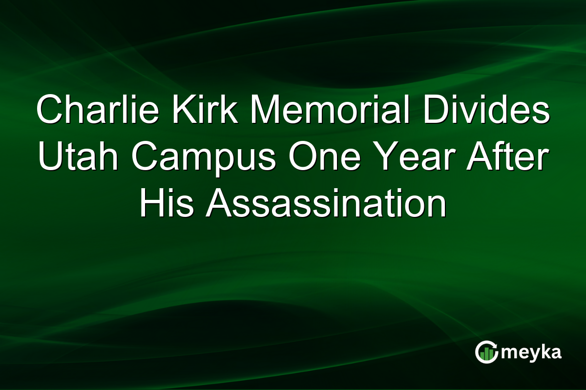 Charlie Kirk Memorial Divides Utah Campus One Year After His Assassination