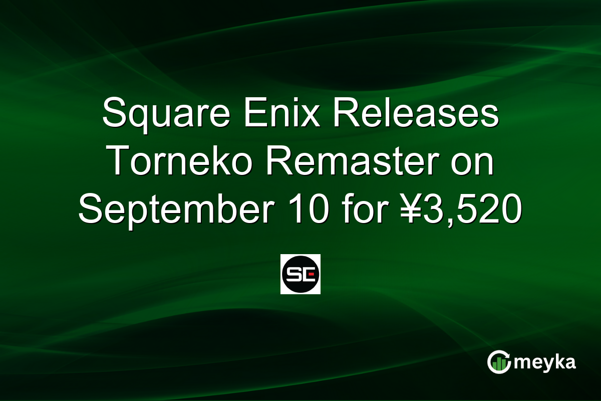 Square Enix Releases Torneko Remaster on September 10 for ¥3,520