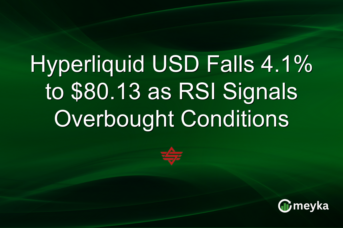 Hyperliquid USD Falls 4.1% to $80.13 as RSI Signals Overbought Conditions