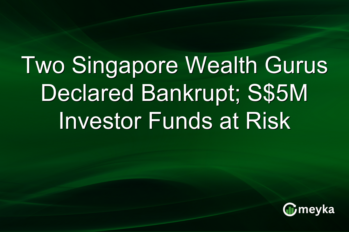 Two Singapore Wealth Gurus Declared Bankrupt; S$5M Investor Funds at Risk
