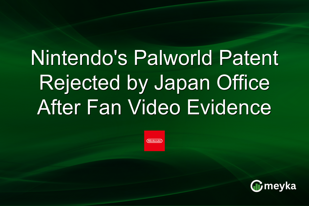 Nintendo’s Palworld Patent Rejected by Japan Office After Fan Video Evidence