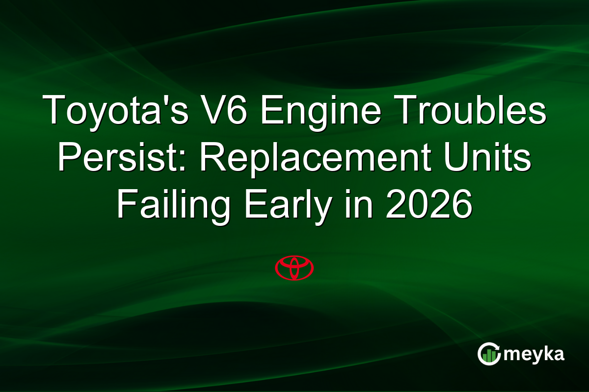 Toyota’s V6 Engine Troubles Persist: Replacement Units Failing Early in 2026
