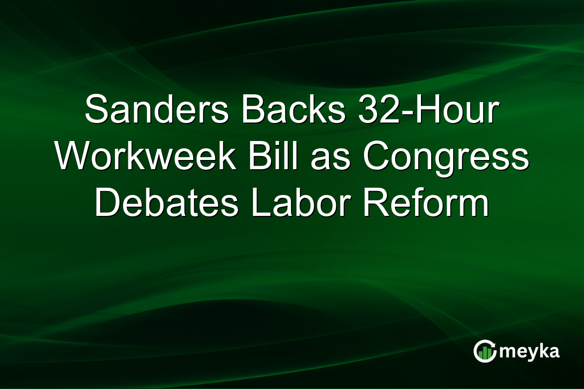 Sanders Backs 32-Hour Workweek Bill as Congress Debates Labor Reform