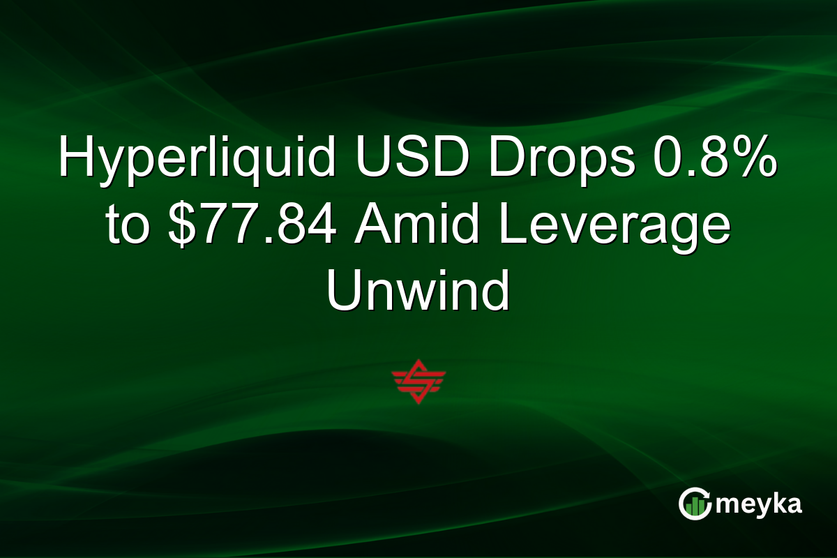 Hyperliquid USD Drops 0.8% to $77.84 Amid Leverage Unwind
