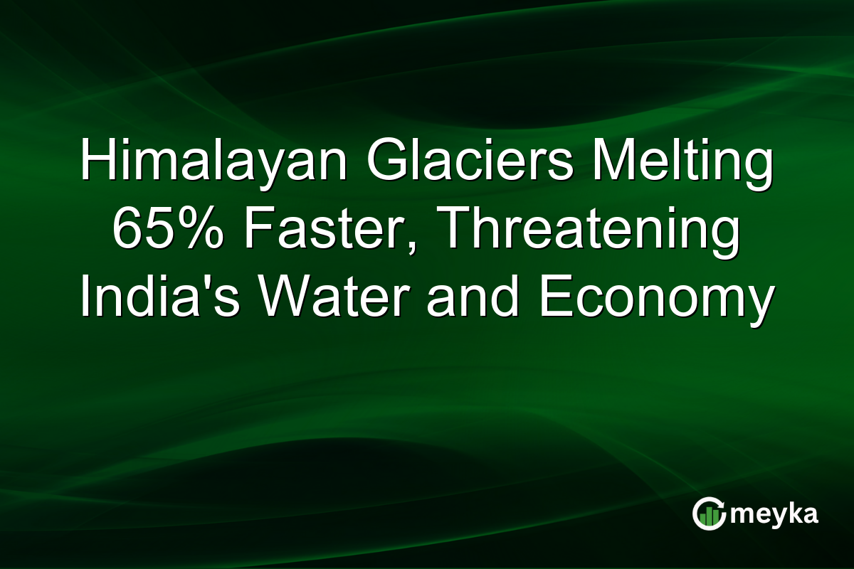 Himalayan Glaciers Melting 65% Faster, Threatening India’s Water and Economy