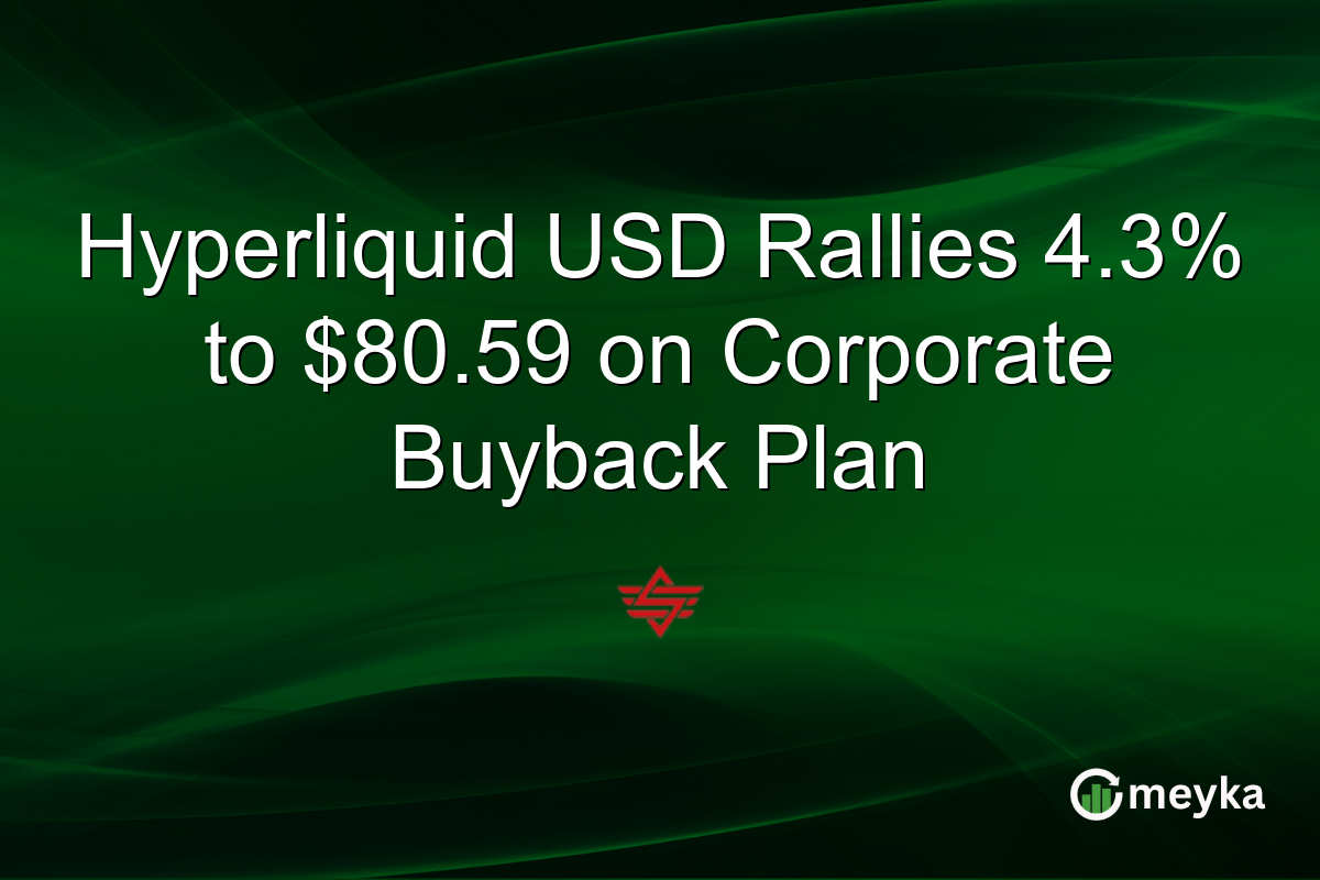 Hyperliquid USD Rallies 4.3% to $80.59 on Corporate Buyback Plan