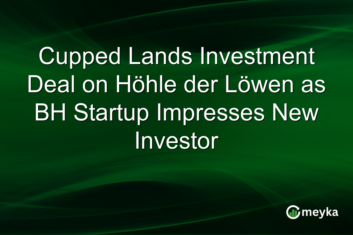 Cupped Lands Investment Deal on Höhle der Löwen as BH Startup Impresses New Investor