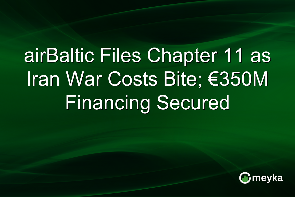 airBaltic Files Chapter 11 as Iran War Costs Bite; €350M Financing Secured