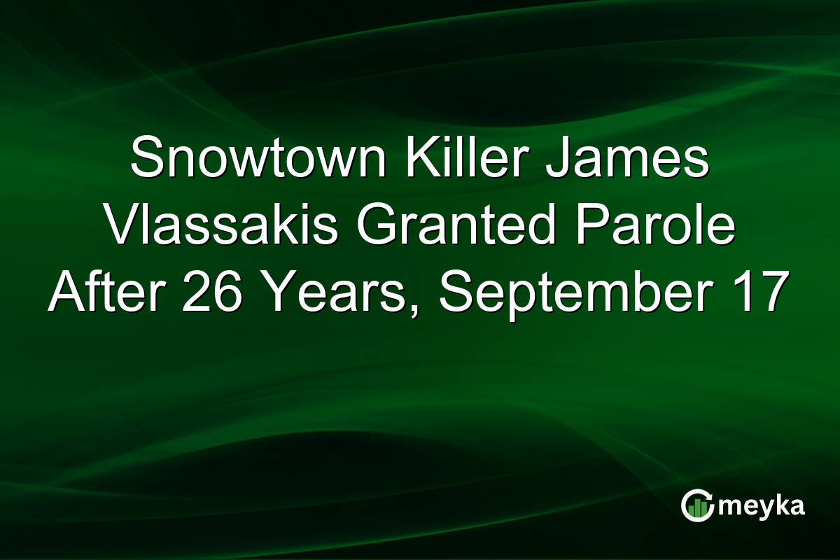 Snowtown Killer James Vlassakis Granted Parole After 26 Years, September 17