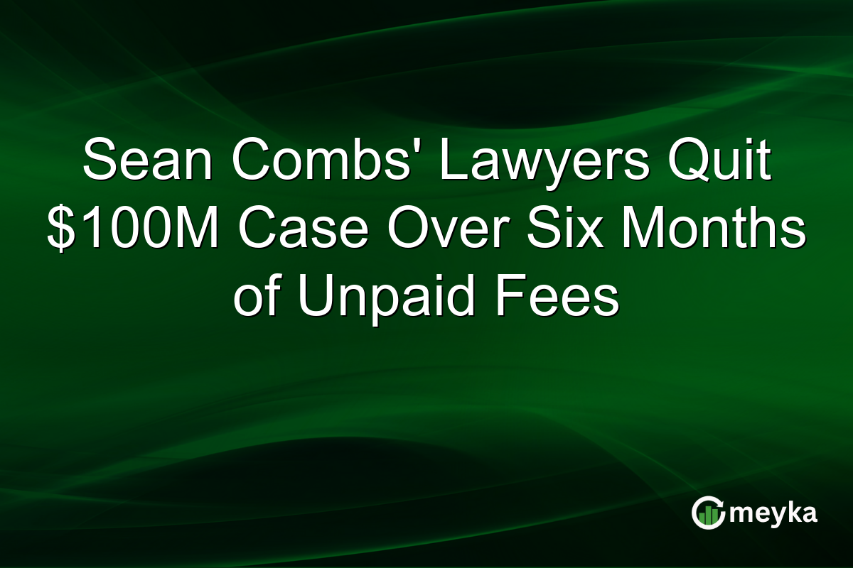 Sean Combs’ Lawyers Quit $100M Case Over Six Months of Unpaid Fees