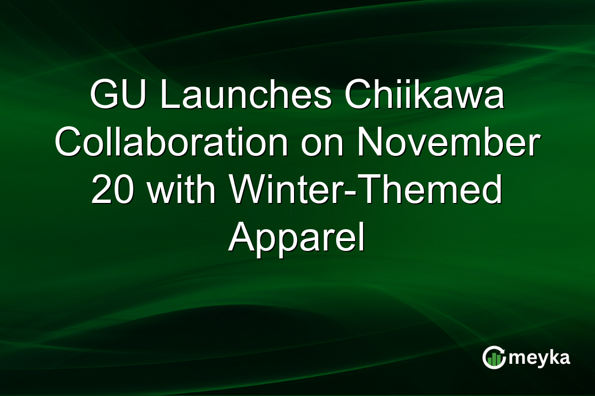 GU Launches Chiikawa Collaboration on November 20 with Winter-Themed Apparel