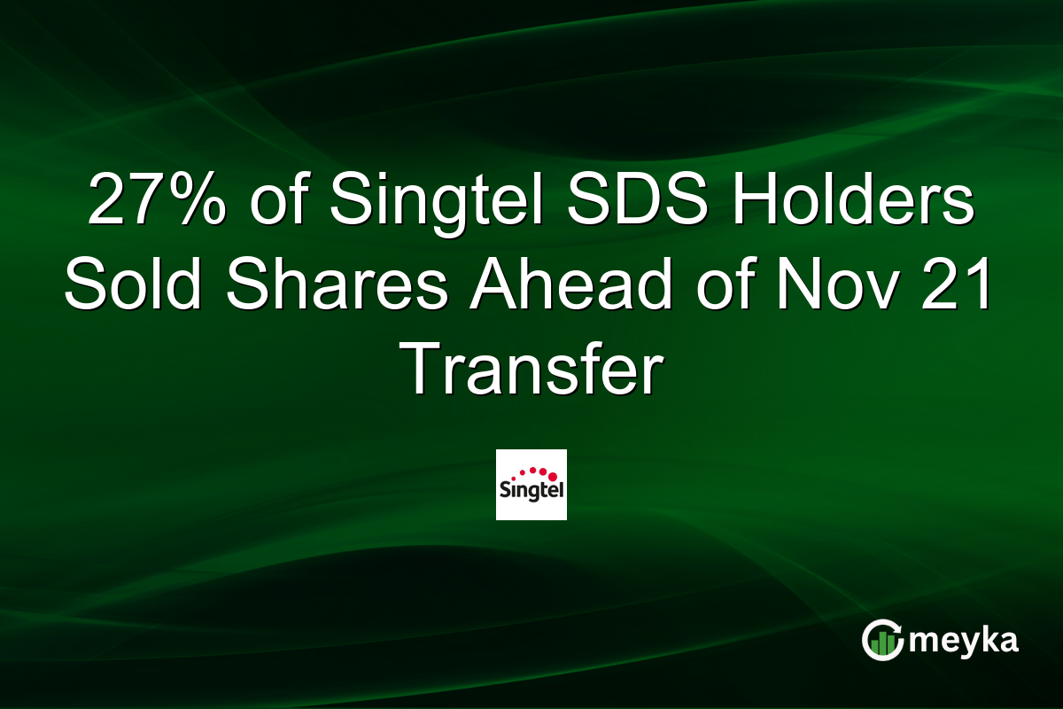 27% of Singtel SDS Holders Sold Shares Ahead of Nov 21 Transfer