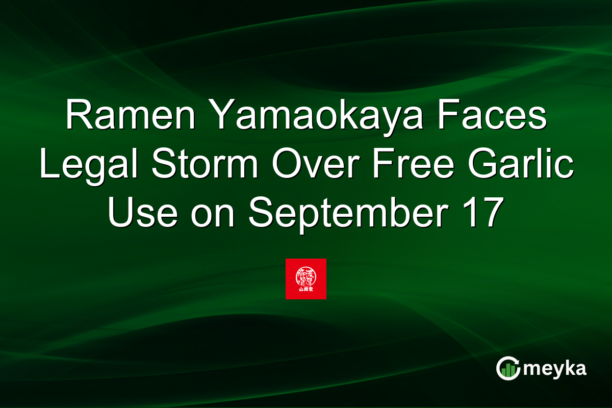 Ramen Yamaokaya Faces Legal Storm Over Free Garlic Use on September 17