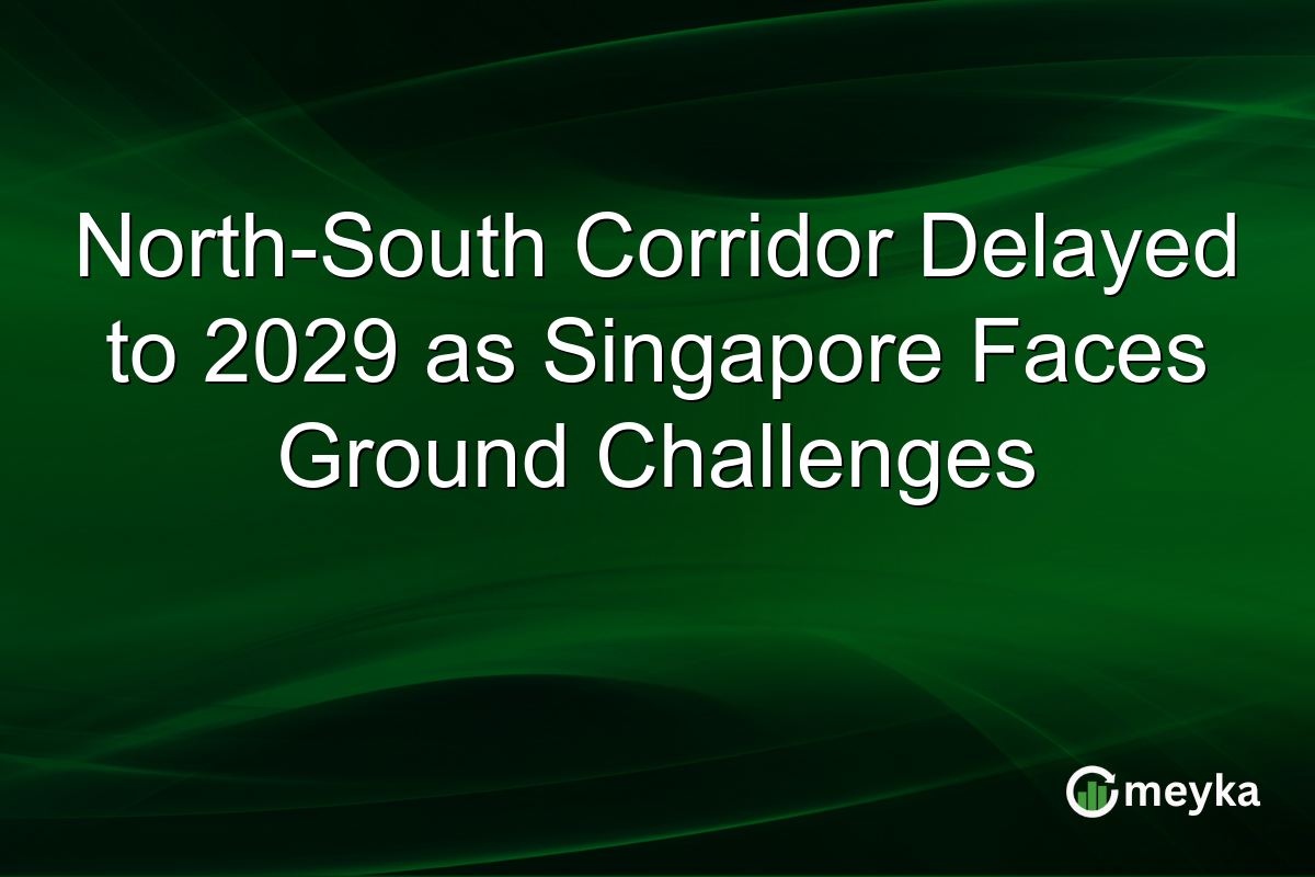 North-South Corridor Delayed to 2029 as Singapore Faces Ground Challenges