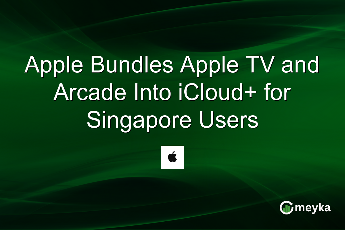 Apple Bundles Apple TV and Arcade Into iCloud+ for Singapore Users