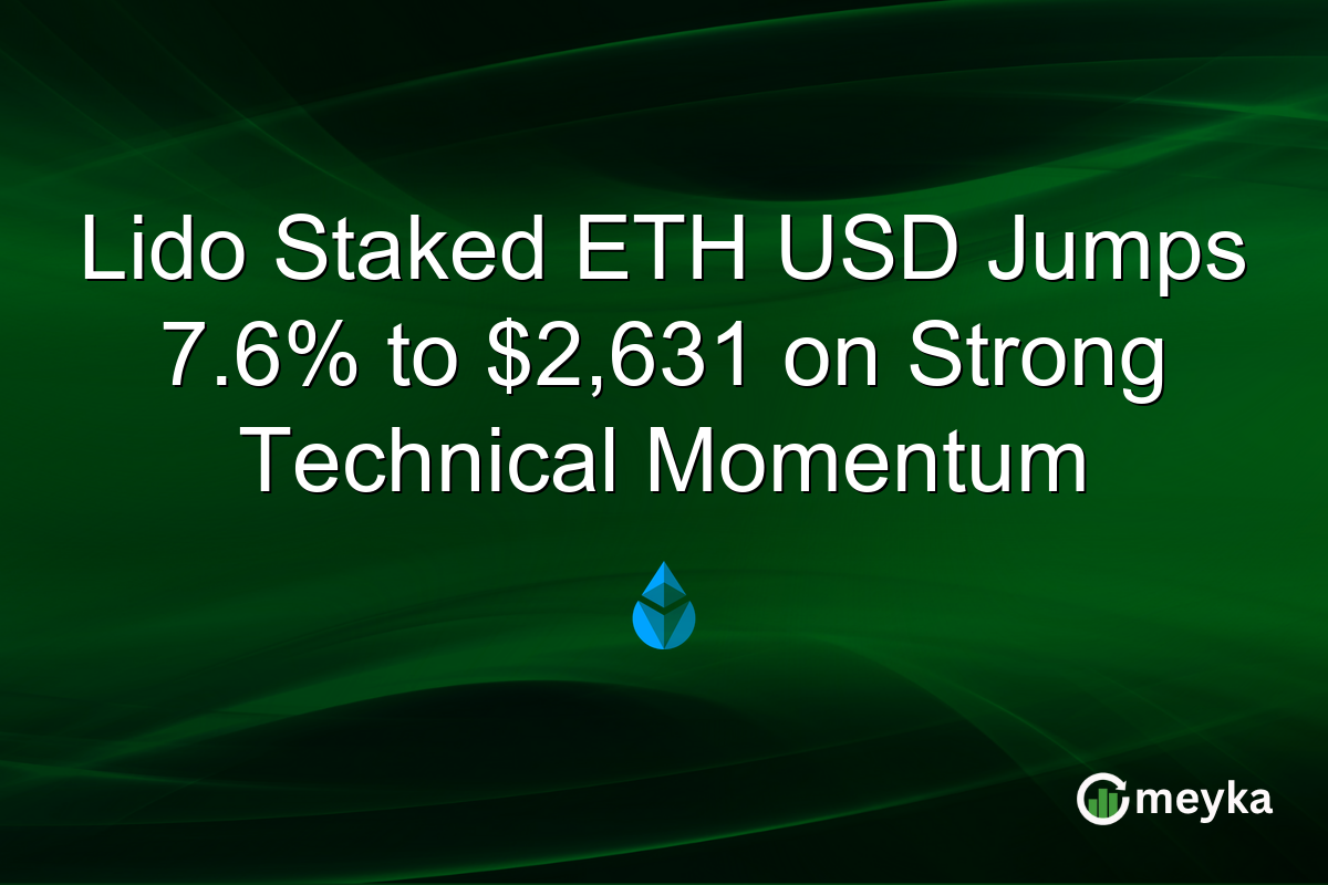 Lido Staked ETH USD Jumps 7.6% to $2,631 on Strong Technical Momentum