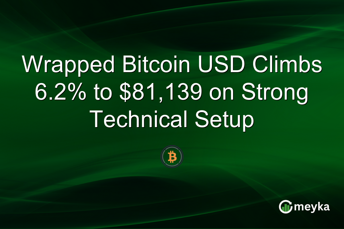 Wrapped Bitcoin USD Climbs 6.2% to $81,139 on Strong Technical Setup