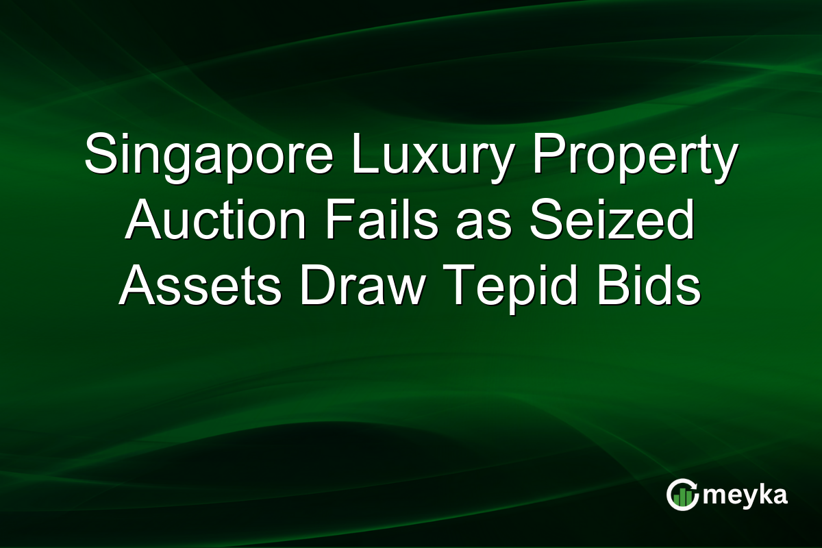 Singapore Luxury Property Auction Fails as Seized Assets Draw Tepid Bids