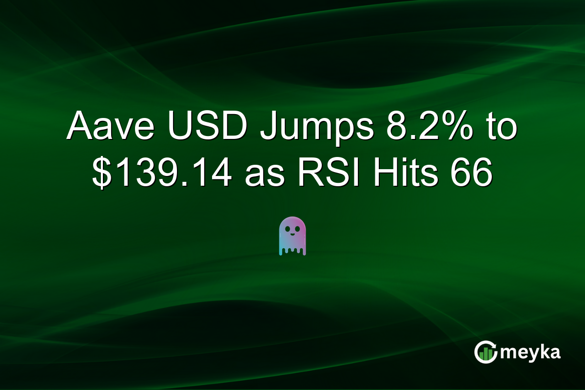 Aave USD Jumps 8.2% to $139.14 as RSI Hits 66
