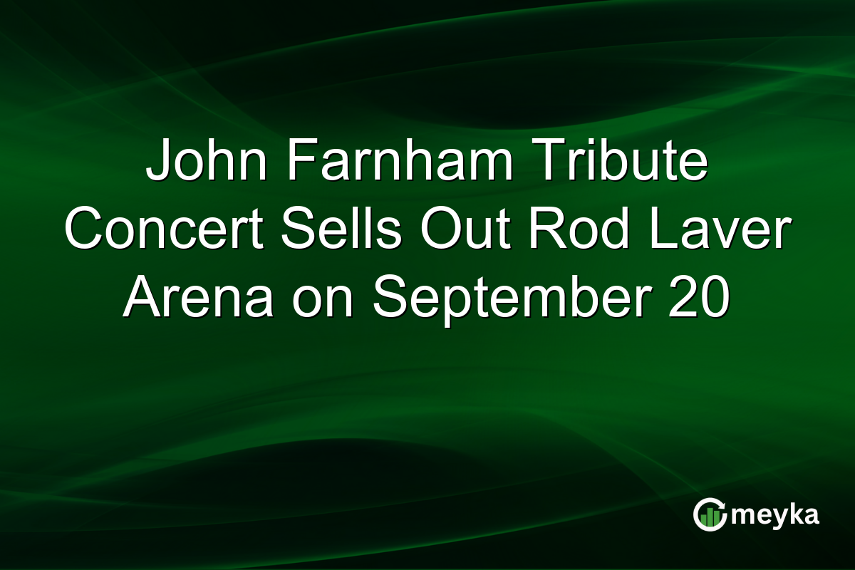 John Farnham Tribute Concert Sells Out Rod Laver Arena on September 20