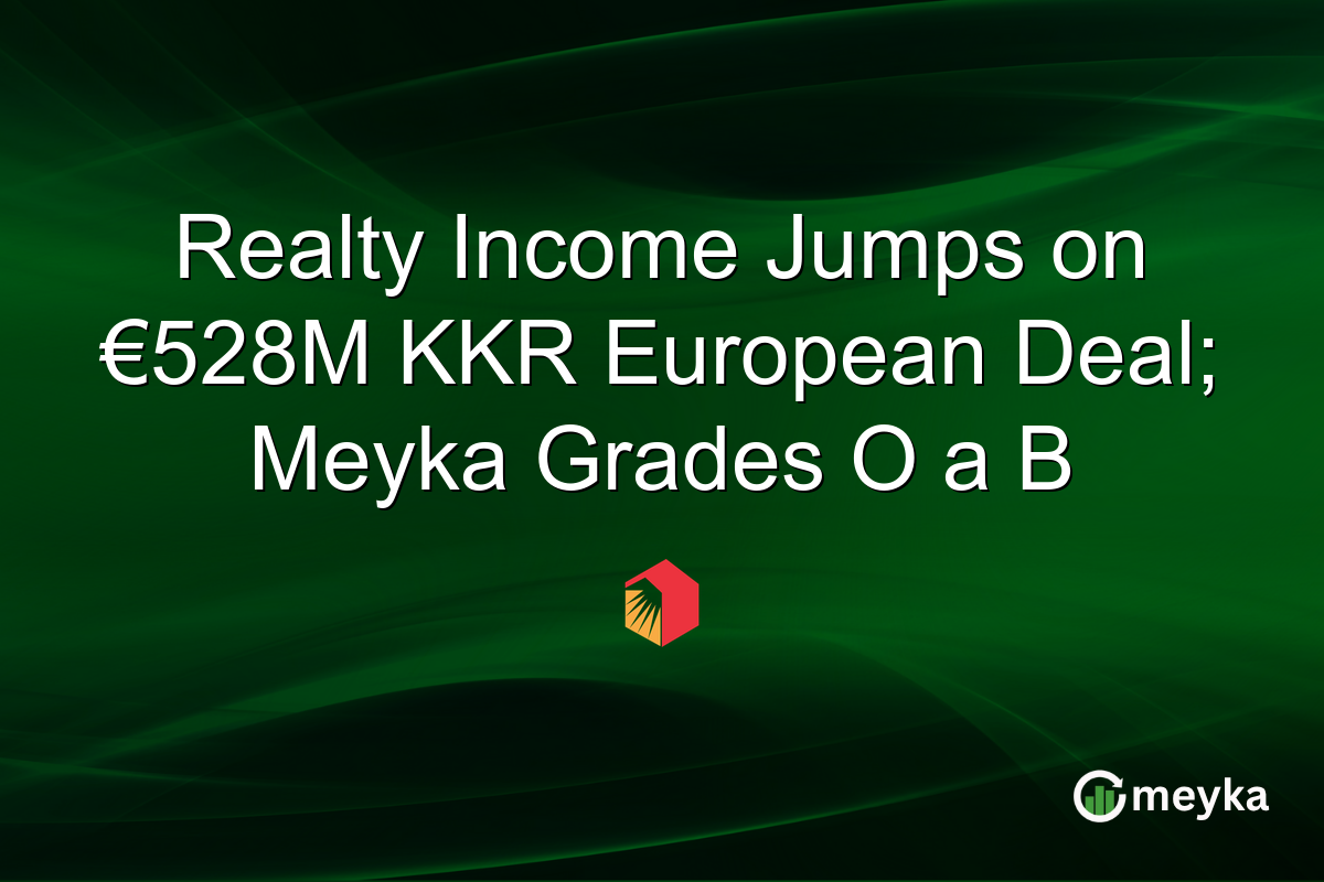 Realty Income Jumps on €528M KKR European Deal; Meyka Grades O a B