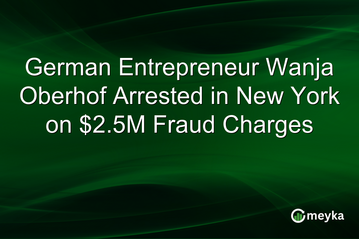 German Entrepreneur Wanja Oberhof Arrested in New York on $2.5M Fraud Charges