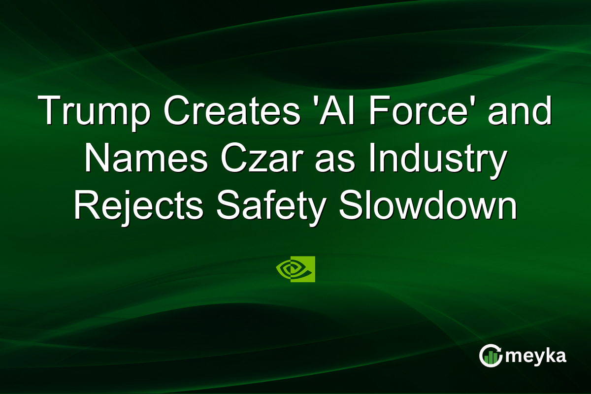 Trump Creates ‘AI Force’ and Names Czar as Industry Rejects Safety Slowdown