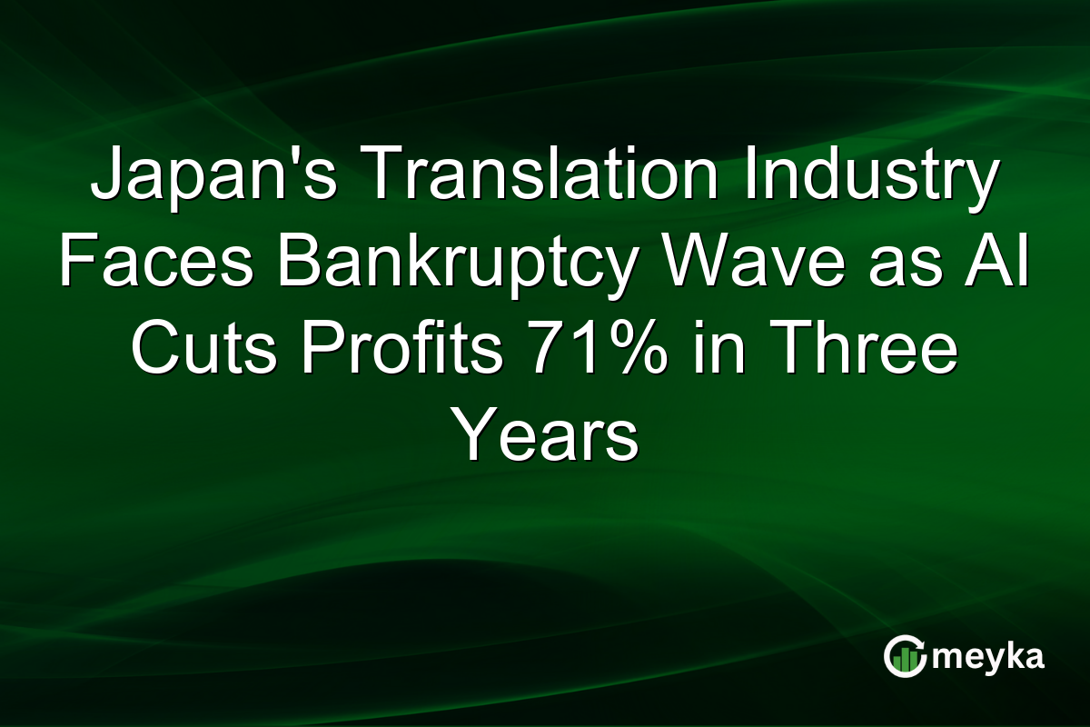 Japan’s Translation Industry Faces Bankruptcy Wave as AI Cuts Profits 71% in Three Years