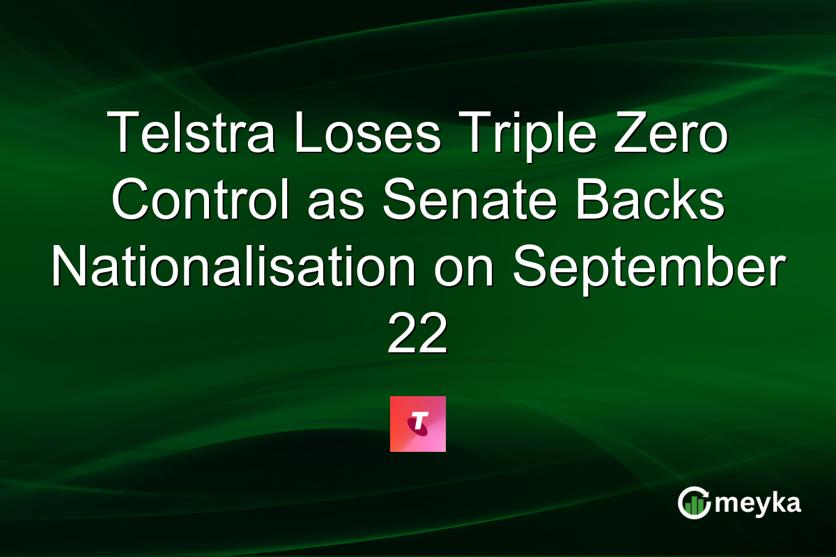 Telstra Loses Triple Zero Control as Senate Backs Nationalisation on September 22